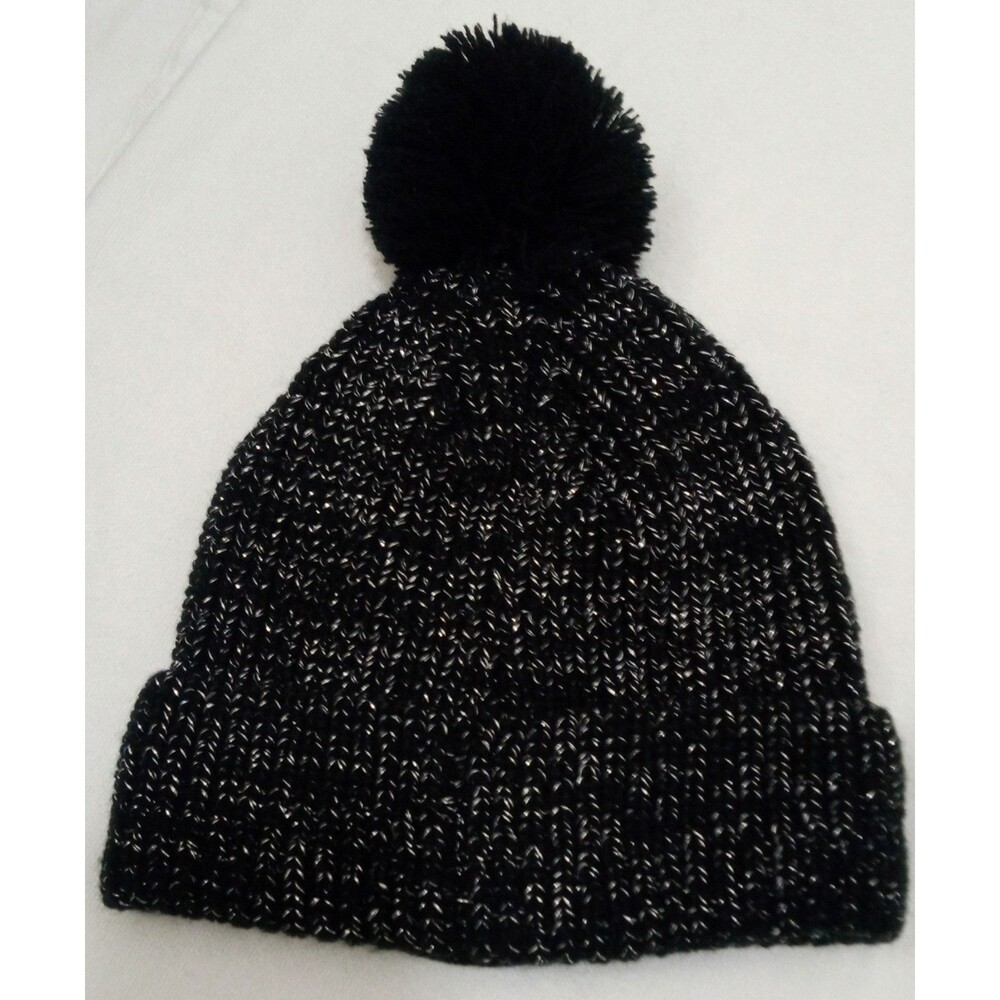 RAIDERS Light Up Beanie NFL Black Silver Sparkle LA Oakland Las Vegas Pom WORKS! - Picture 3 of 9